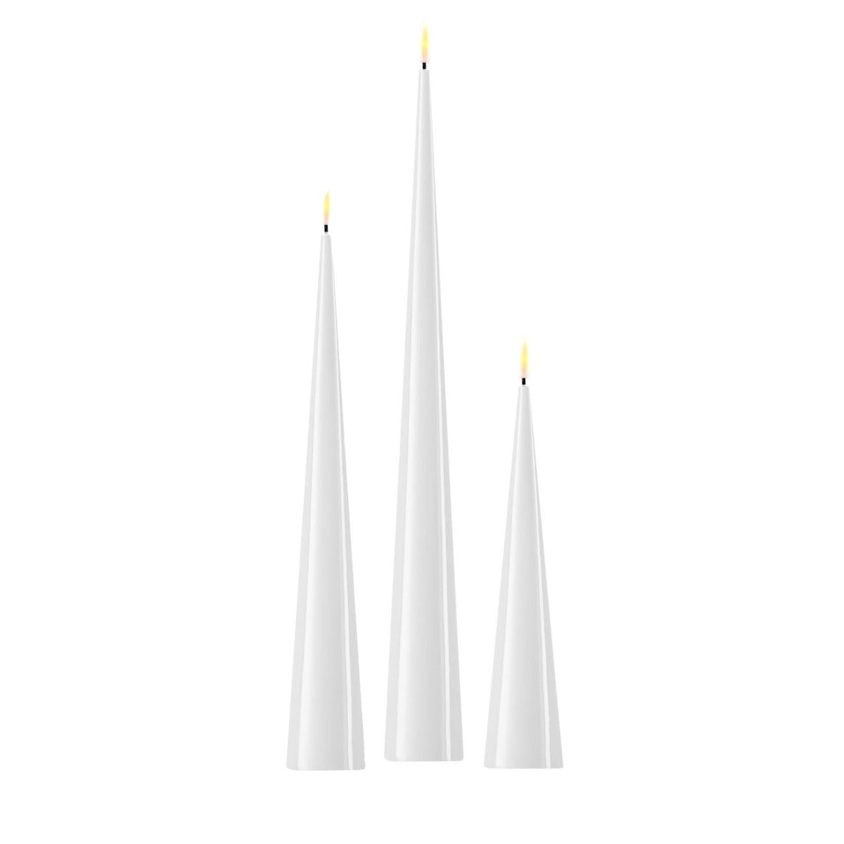 Candela conica a Led Real Indoor | Candele a Led effetto reale fiamma 3D - CONFIG0365