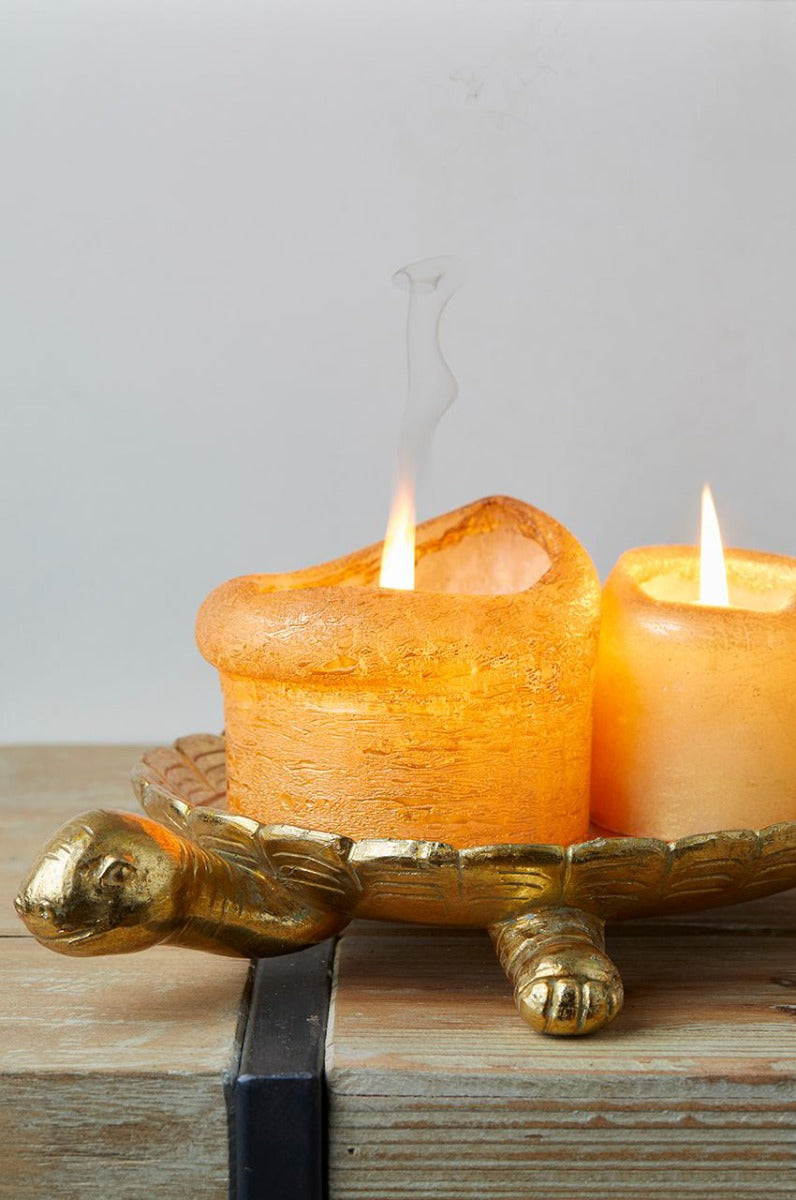 Candela Moccolo Rustic Gold  - CONFIG0206