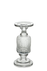 Candeliere Coste H26: portacandele in vetro J Line - 56797