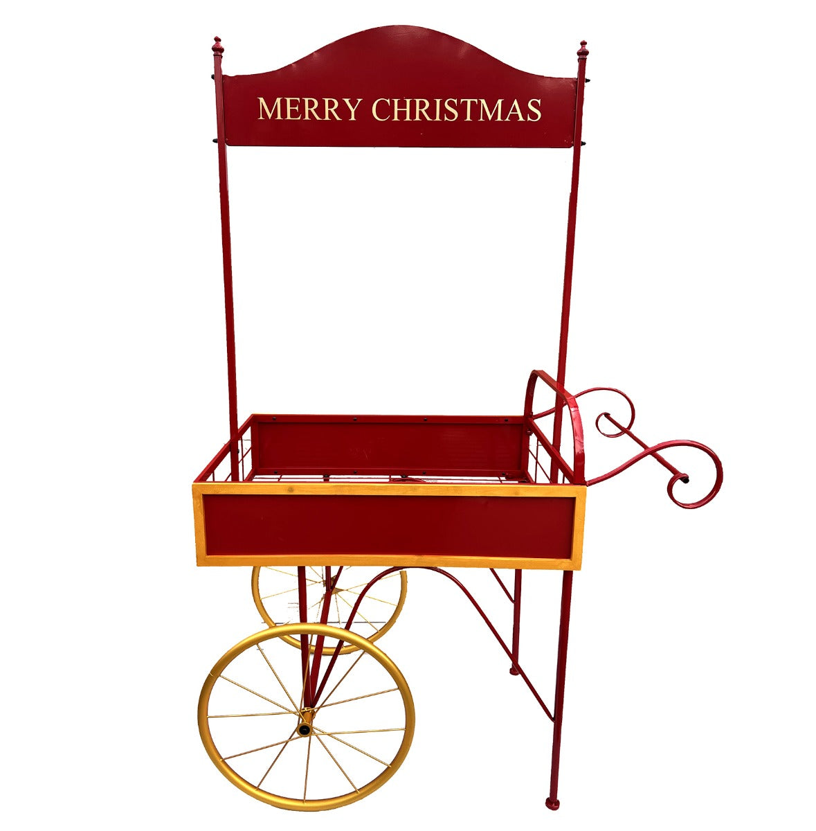 Carretto Espositivo Merry Christmas Rosso e Oro  - 703029