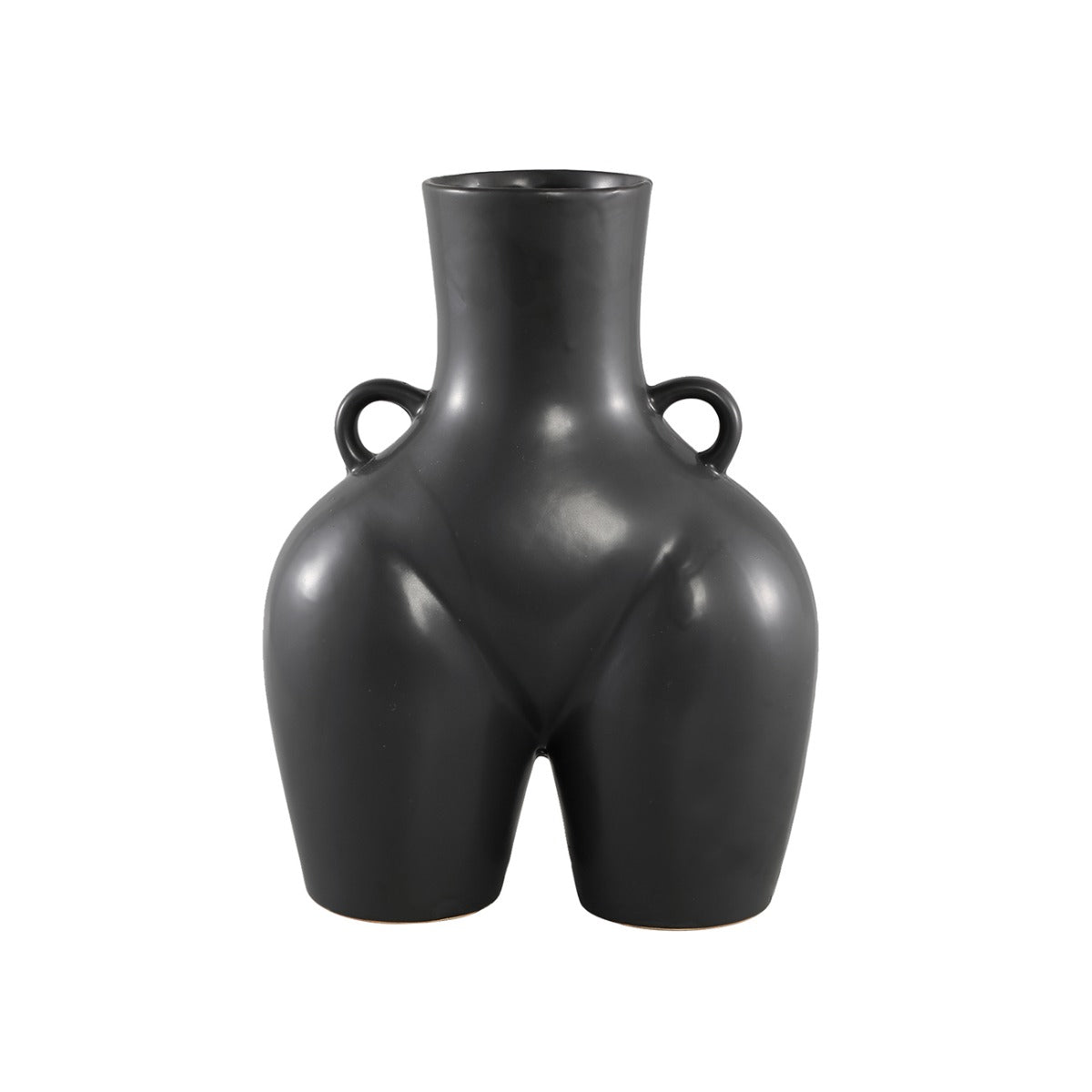 Vaso Casty Black H40 | Vaso fianchi di donna in ceramica nera - 708440
