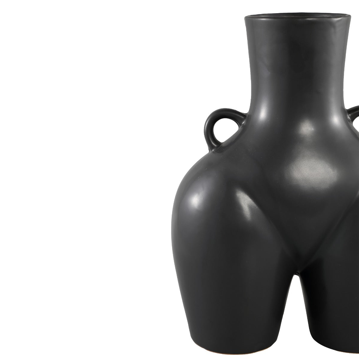 Vaso Casty Black | Vaso fianchi di donna in ceramica nera - CONFIG0345