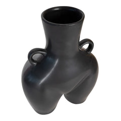 Vaso Casty Black | Vaso fianchi di donna in ceramica nera - CONFIG0345