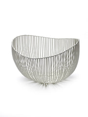 Centrotavola Sciortino design bianco 23x20xH16: cestino portafrutta Serax - B7211275W