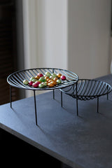 Centrotavola Tondo Nana in metallo nero : Centrotavola di design by Antonino Sciortino - CONFIG0248