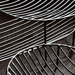 Centrotavola Tondo Nana in metallo nero : Centrotavola di design by Antonino Sciortino - CONFIG0248