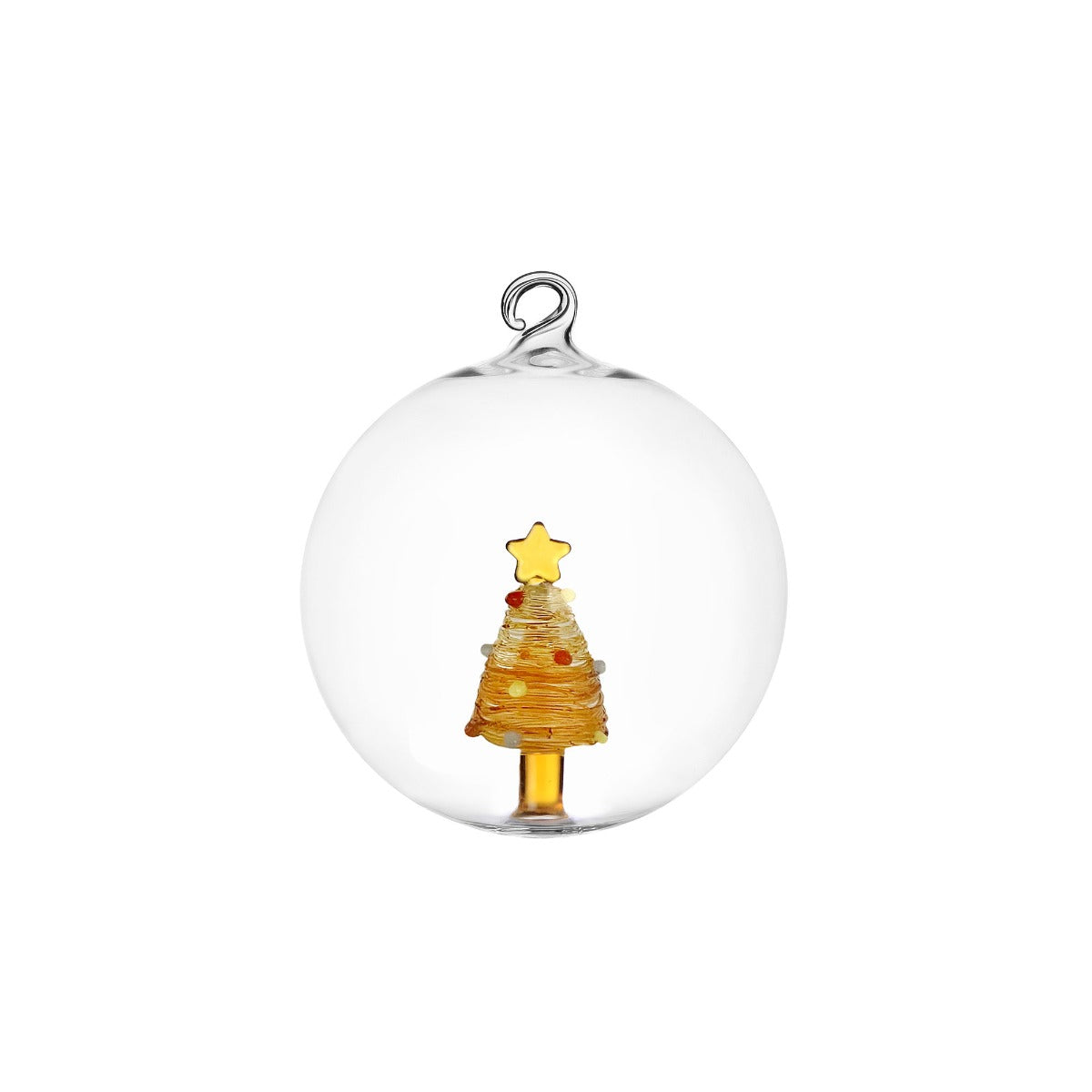 Christmas Tales Palla Natale Albero Ambra con Stella Ichendorf Milano - 0935209459