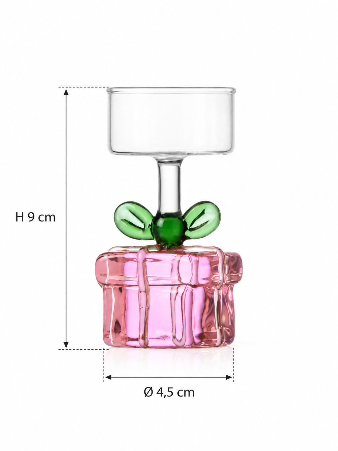 Christmas Tales Tealight Pacco Regalo Rosa Ichendorf Milano con misure H 9 cm e diametro 4,5 cm