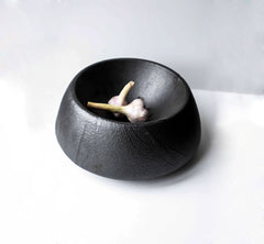 Ciotola True in ceramica nera opaca : vasi in ceramica di design - AAR5648ZW