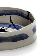 Ciotola Ovale Blu/Beige Sophia - Design Marie Michielssen per Serax