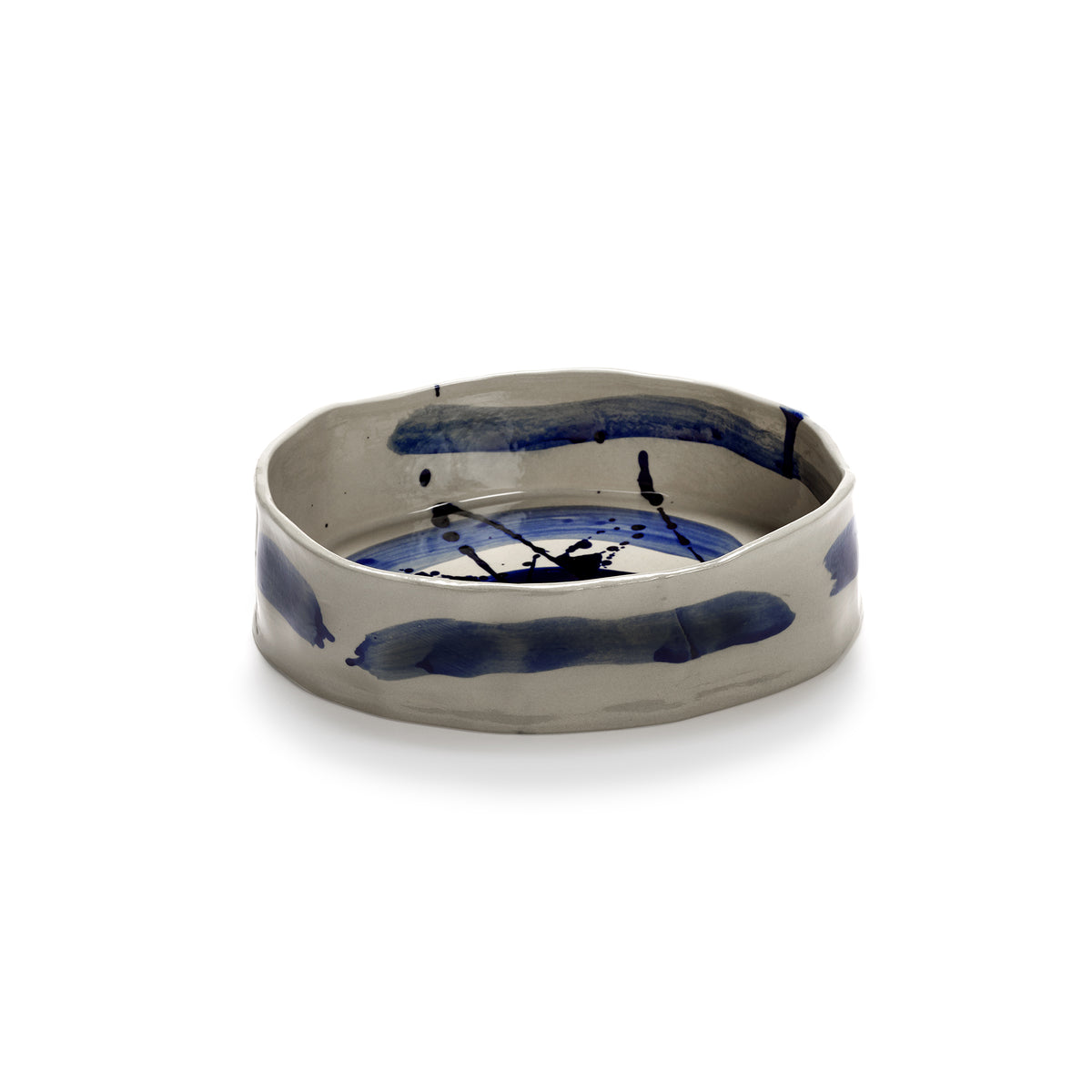 Ciotola Ovale Blu/Beige Sophia - Design Marie Michielssen per Serax