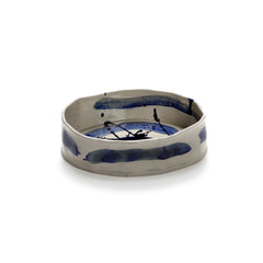 Ciotola Ovale Blu/Beige Sophia - Design Marie Michielssen per Serax
