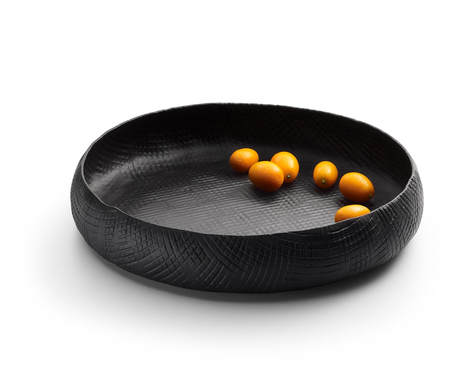 Ciotola Outback Tonda | Ciotole di design in alluminio nero verniciato a polvere - 219006
