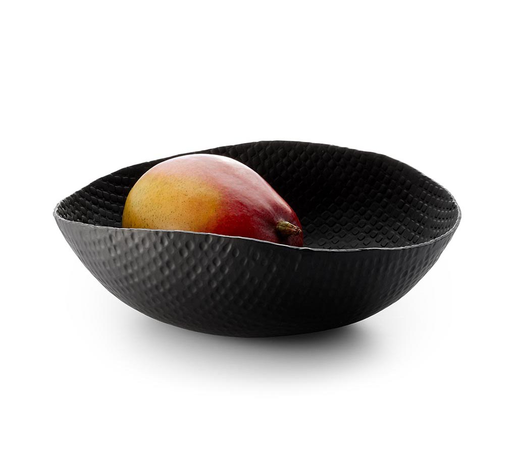 Ciotola Outback Ovale S | Ciotole di design in alluminio nero verniciato a polvere - 219012