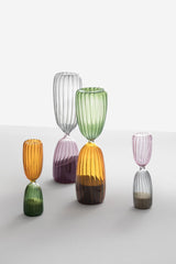 TIMES Clessidra 15 Minuti Grigio/Rosa | Clessidra in Vetro Borisilicato Ichendorf Milano - 09367182