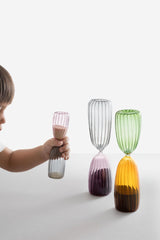 TIMES Clessidra 15 Minuti Trasparente/Verde | Clessidra in Vetro Borisilicato Ichendorf Milano - 09367116