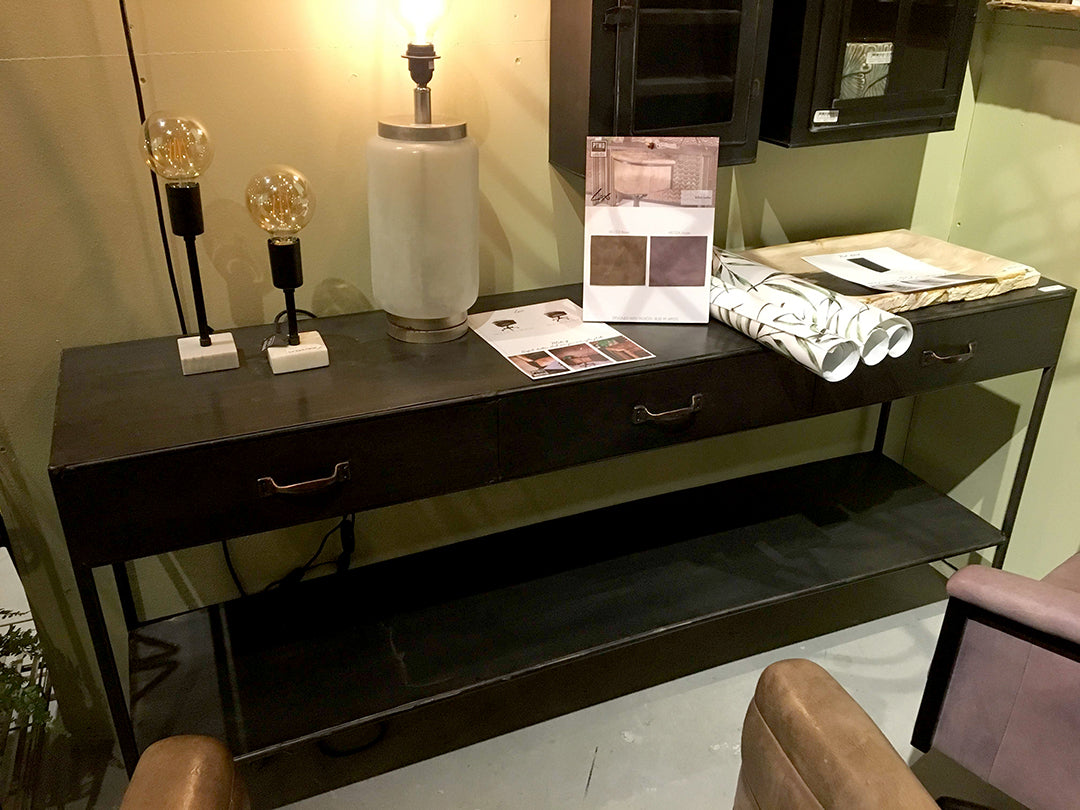 Consolle Mobile Cassetti in Ferro stile Industriale