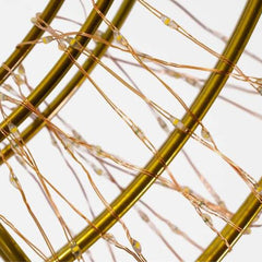 Corona Luminosa 3D Ø 45 cm – 960 Micro LED Bianco Caldo, Colore Rame