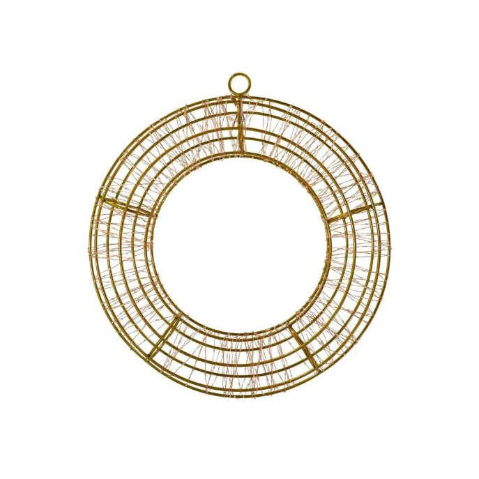 Corona Luminosa 3D Ø 45 cm – 960 Micro LED Bianco Caldo, Colore Rame