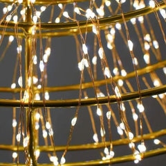 Corona Luminosa 3D Ø 60 cm – 1800 Micro LED Bianco Caldo, Colore Rame