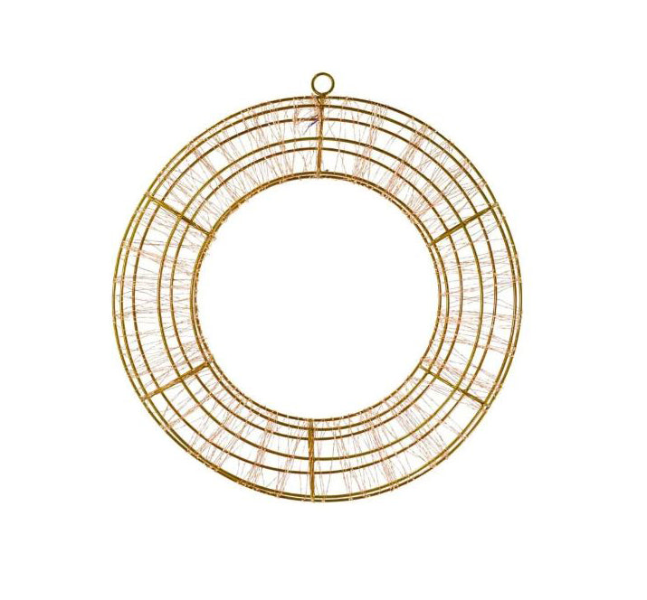 Corona Luminosa 3D Ø 60 cm – 1800 Micro LED Bianco Caldo, Colore Rame