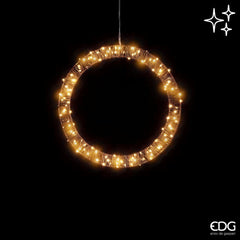 Corona Microled Flat D40 EDG | Decorazioni luminose da Appendere - 685265