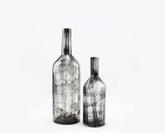 Vaso bottiglia Orfeo:  vasi in vetro trasparenti design Pomax - CONFIG0102