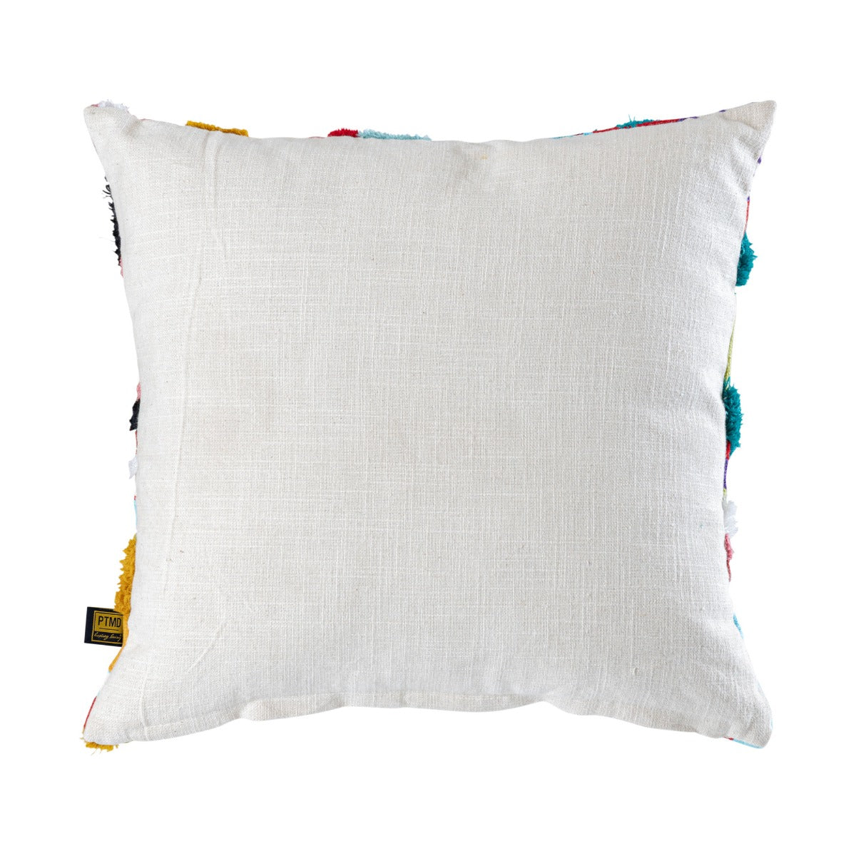 Cuscino Quadrato Ricamato Courtneay Blue a Righe Colorate - 724501