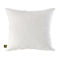 Cuscino Quadrato Ricamato Prinay in Cotone Bianco con Pois Colorati - 724497