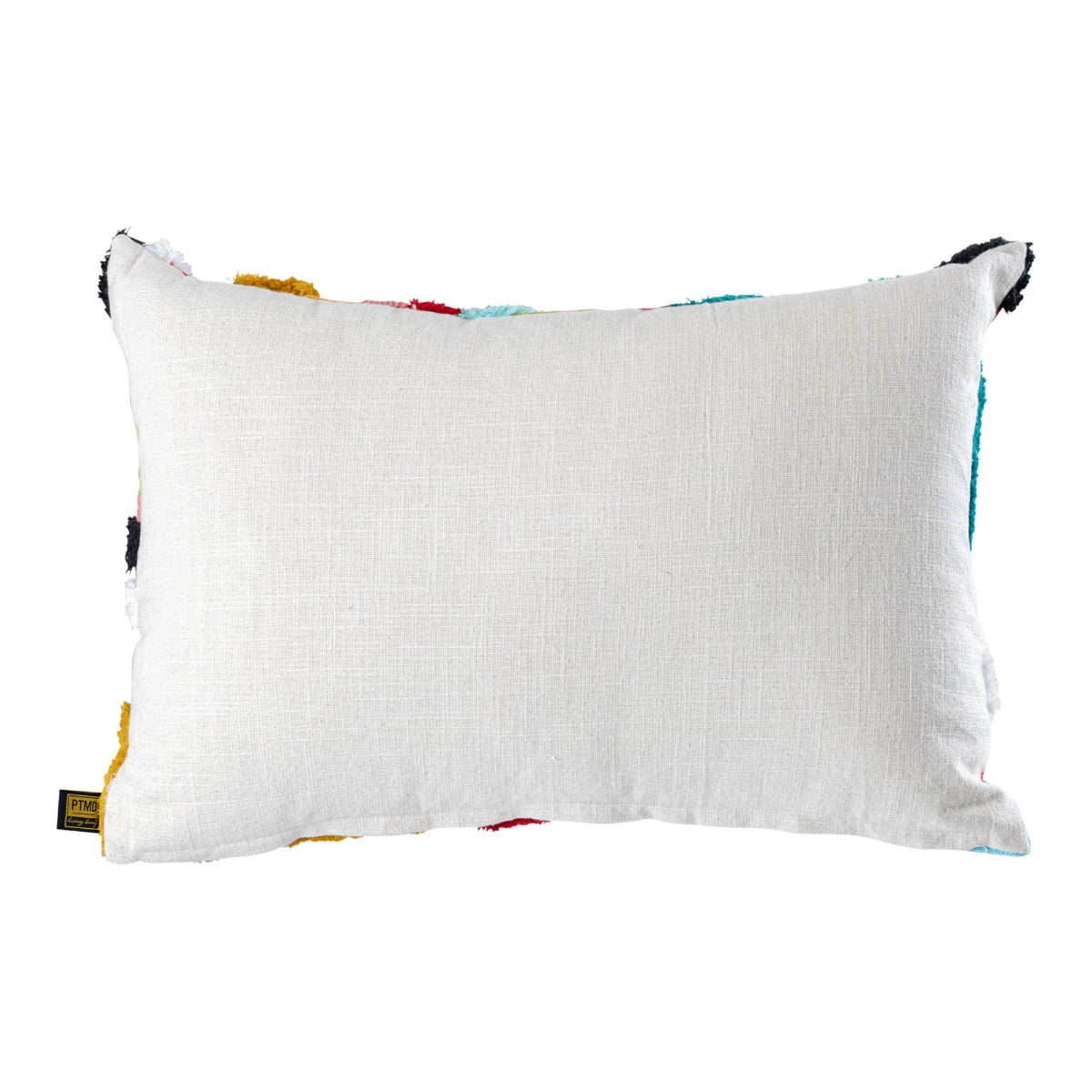 Cuscino Rettangolare Ricamato Courtneay Blue a Righe Colorate - 724502