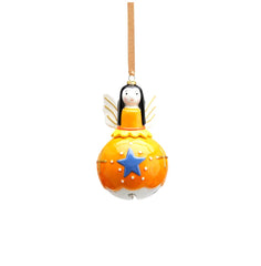 Decoro Angelo campana Giallo | Decori natalizi da appendere EDG - 019463-giallo