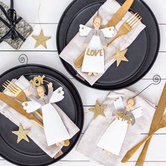 Baden Collection Decoro Angelo Love | Decori natalizi da appende a forma di angelo - 1248568-L