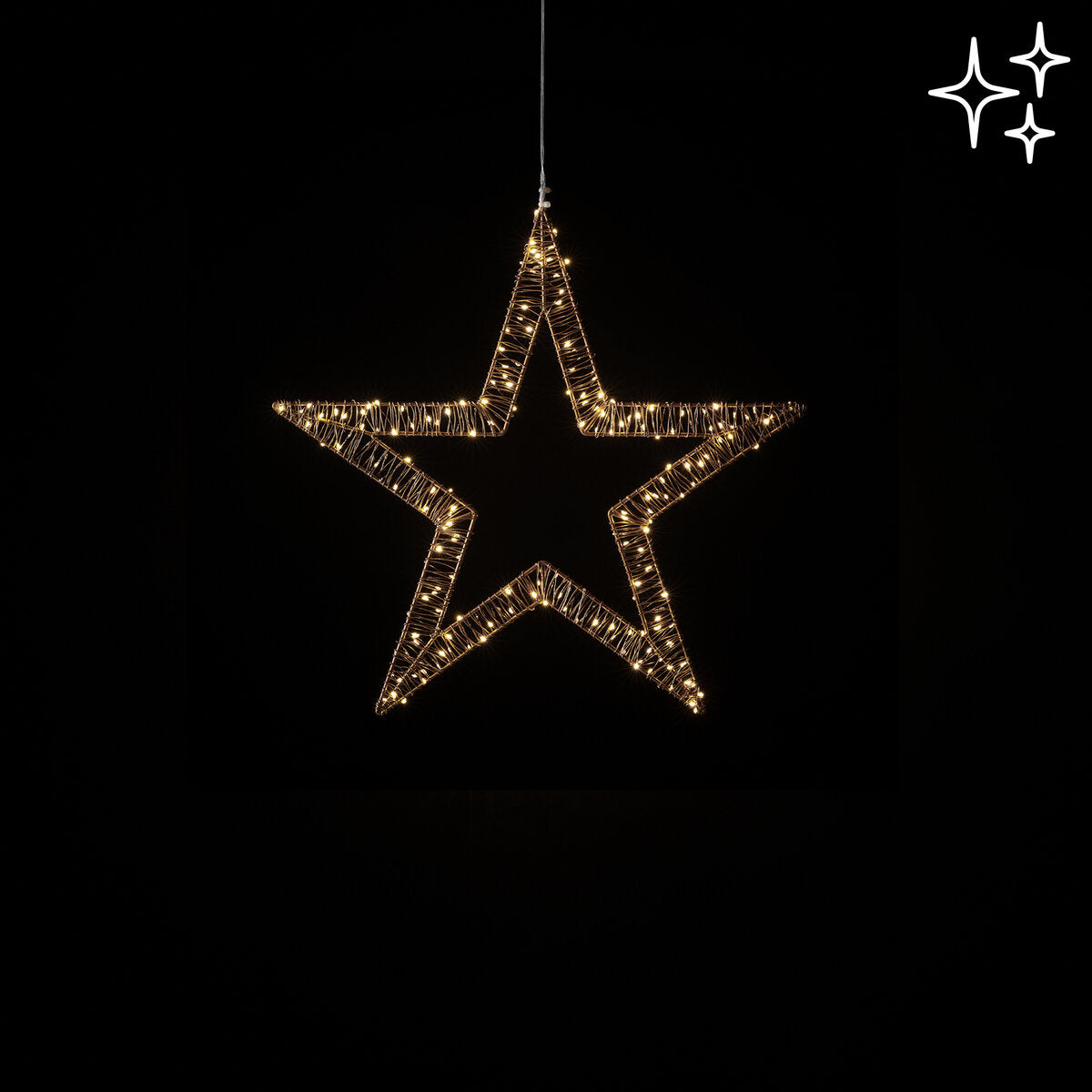 Stella Microled Flat D40 X 120 LED | Decoro Luminoso da appendere EDG - 685203