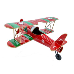 Aeroplanino in metallo – Decorazione natalizia