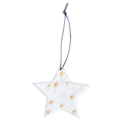 Decorazione Natalizia da Appendere Stella motivo Stellato - 4992222