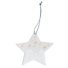 Decorazione Natalizia da appendere Stella "Villaggio" - 4992221