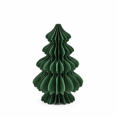 Decoro Pino Origami New Verde EDG Enzo De Gasperi H 30 × Ø 20 cm in carta pieghettata tridimensionale, albero di Natale stilizzato verde