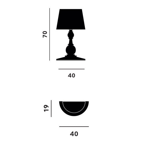 Barock Wall 180° L Lampada Da Parete Con Ripiano Youmeand | Lampade di Design Made in Italy  - CONFIG0446