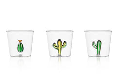 Ichendorf Milano Bicchiere Tumbler Cactus Verde/Ambra Collezione Desert Plants - 09352105