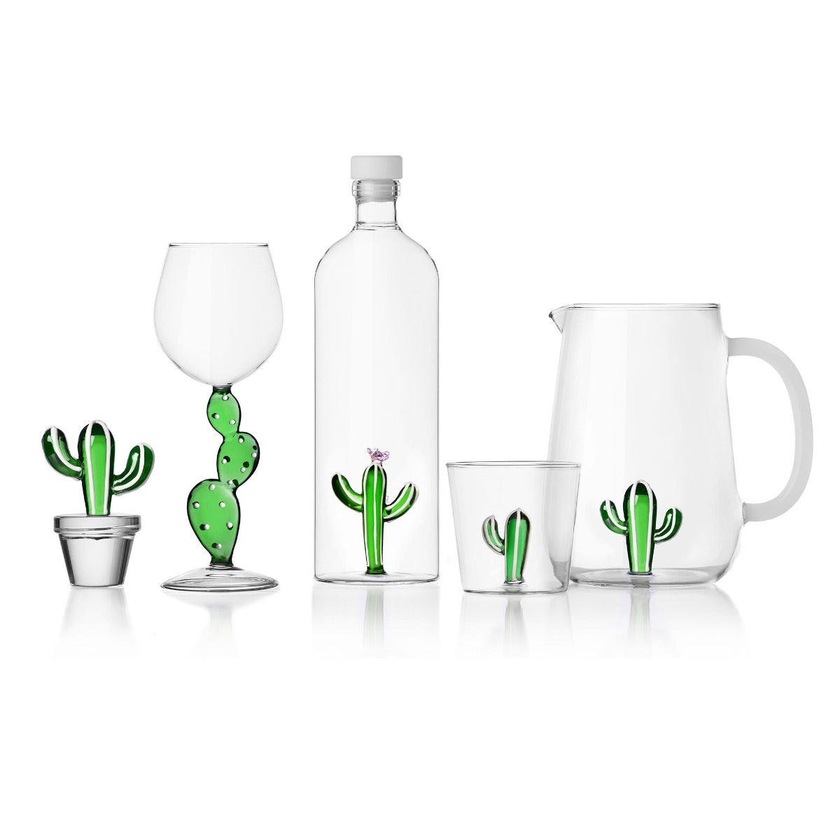 Ichendorf Milano Bicchiere Tumbler Cactus Verde Collezione Desert Plants - 09352103