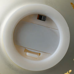 Decoro Luminoso Palla Vetro Oro con Stelle Ø15 Cm Led a Batteria