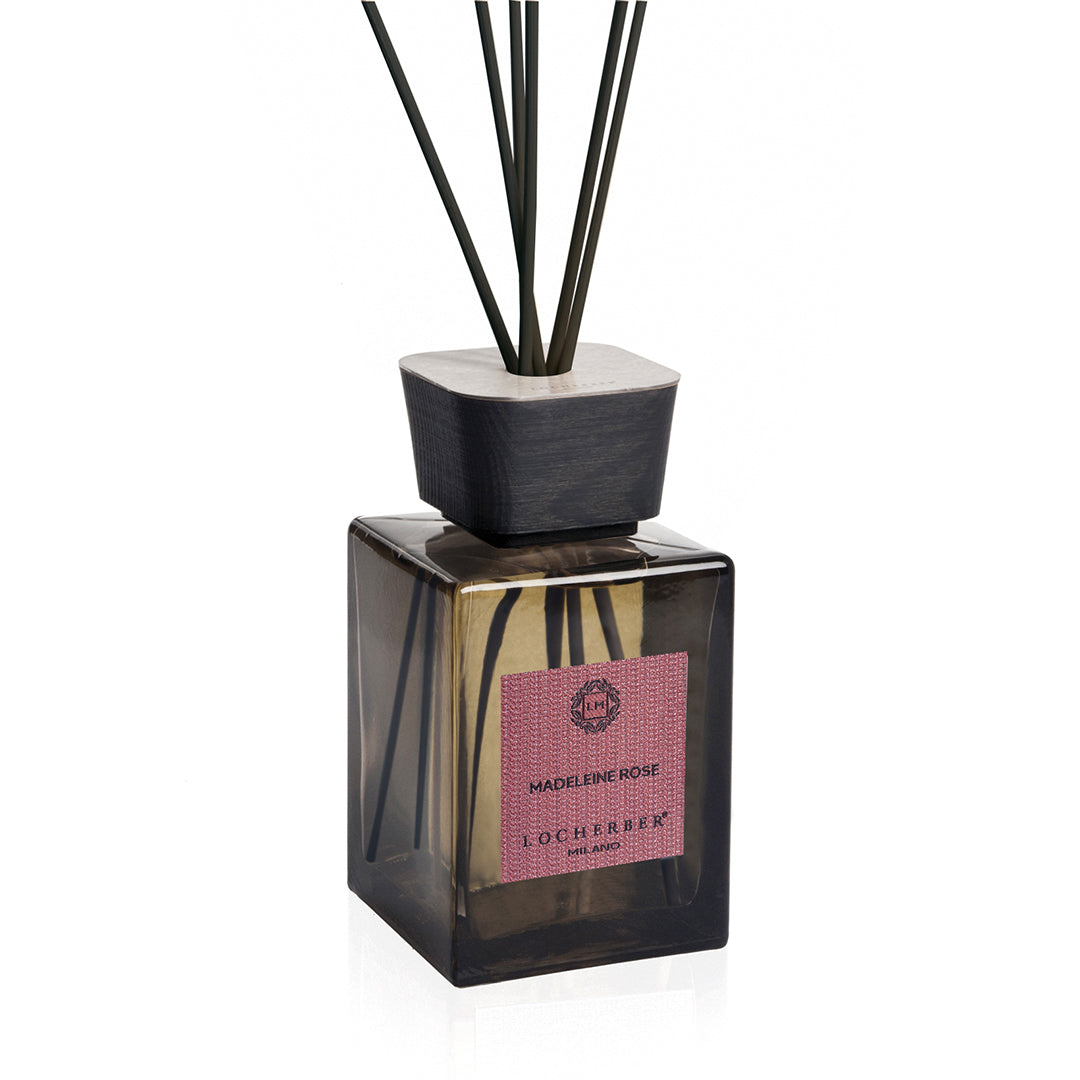 Madeleine Rose 500ml: diffusore essenze con bastoncini Locherber Milano - 440415