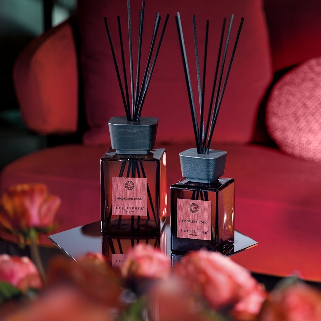Madeleine Rose: profumatori ambiente con bastoncini Locherber Milano - CONFIG0065