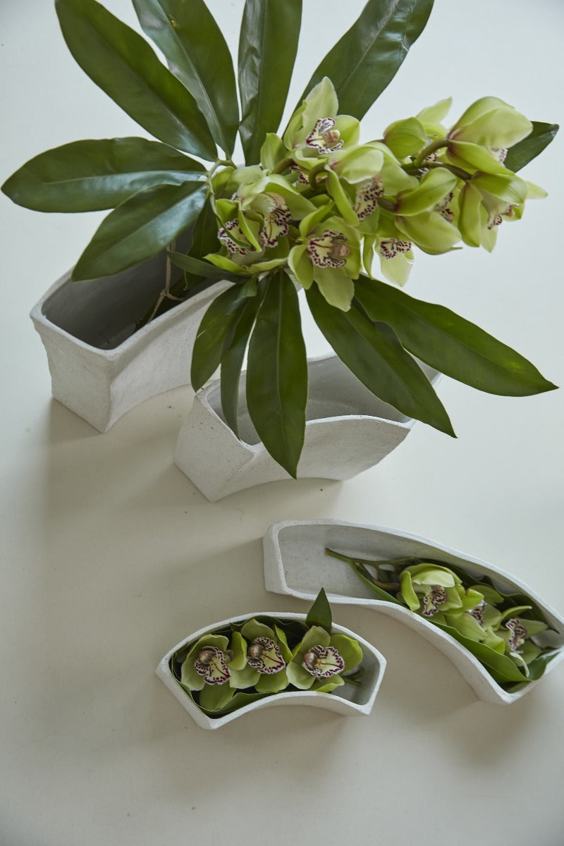 Vaso tortora ceramica: vasi design D&M - CONFIG0131