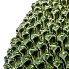 EDG - Enzo De Gasperi Decoro Pigna Ceramica Verde H40 D24 - 8100056A700