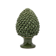 EDG - Enzo De Gasperi Decoro Pigna Ceramica Verde H33 D20 - 8100089A700