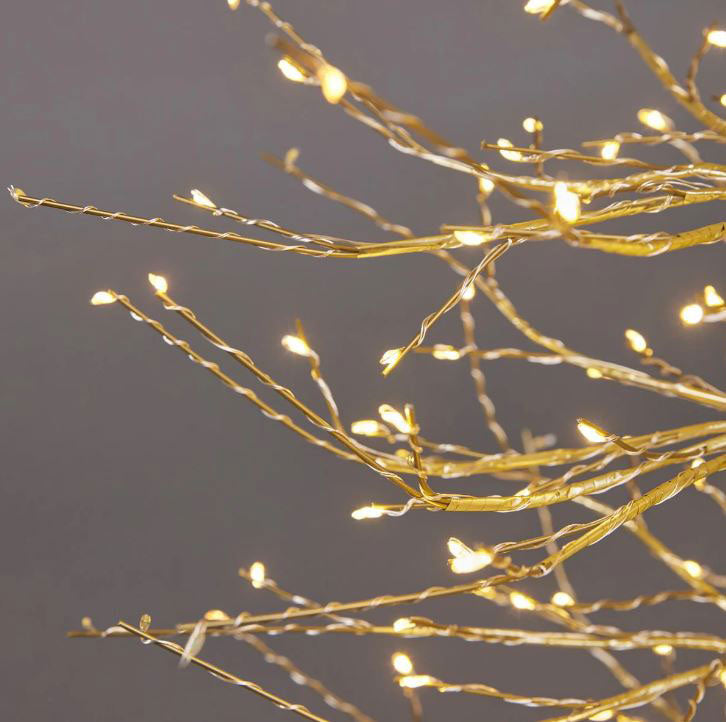 Albero di Faggio Luminoso Oro H90CM con 320 Led : Decorazione Luminosa - 682357,01
