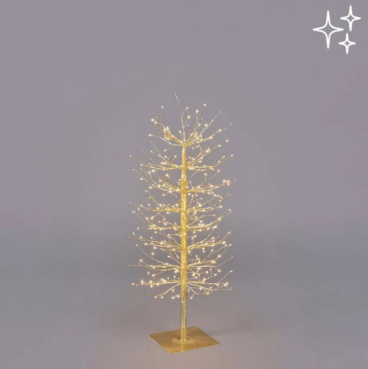 Albero di Faggio Luminoso Oro H90CM con 320 Led : Decorazione Luminosa - 682357,01