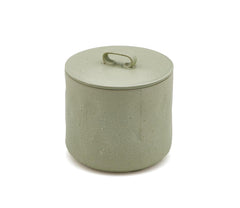 FENG - Barattolo in ceramica gres con coperchio ermetico verde chiaro H12 - 014955