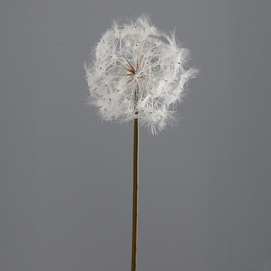Fiore di Tarassaco Artificiale Bianco H90 D22 Cm - Fiori Artificiali di Qualità
